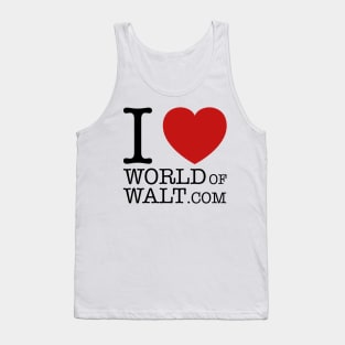 I Love World of Walt (Open Edition) Tank Top